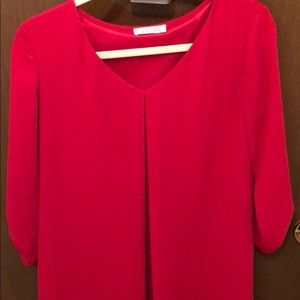 Red shift dress